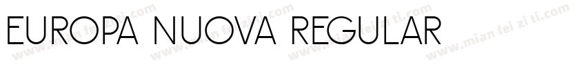 Europa Nuova Regular字体转换